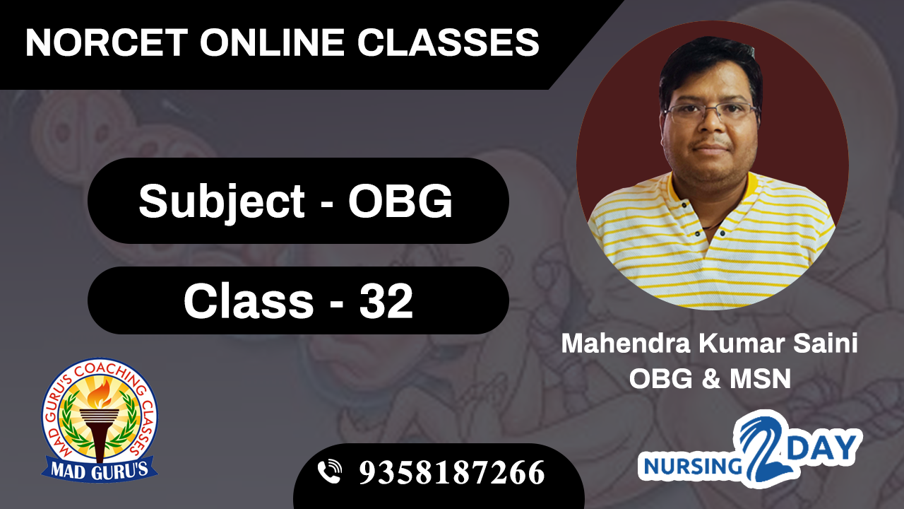 NORCET OBG Class 32